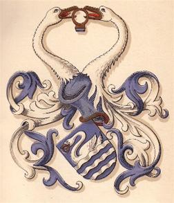 Laxmand, Coat of arms - Vbenskjold.