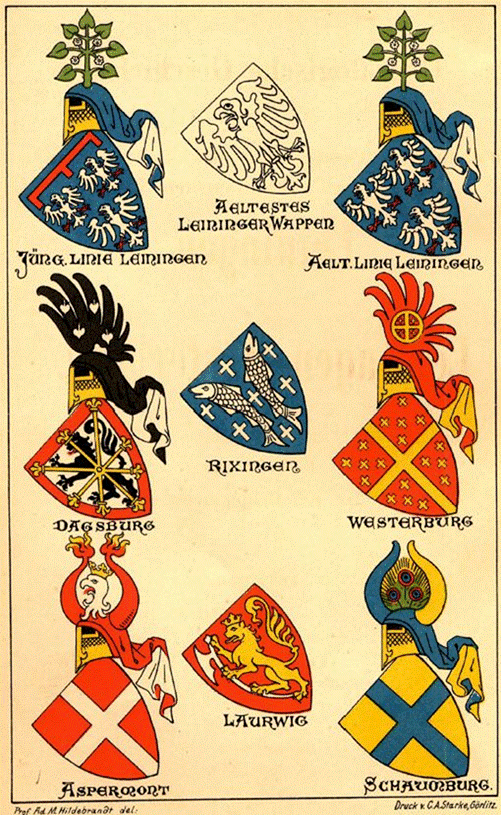 Genealogische Geschichte der Leiningen-Westerburg - Ahnenforschung /  Genealogie